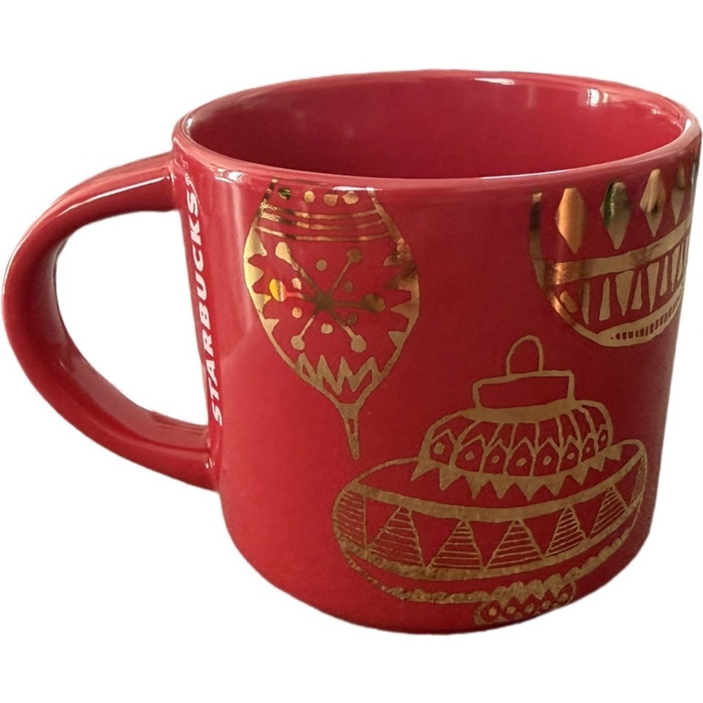 Starbucks Holiday Christmas Ornament Bulb Red Coffee Tea Mug